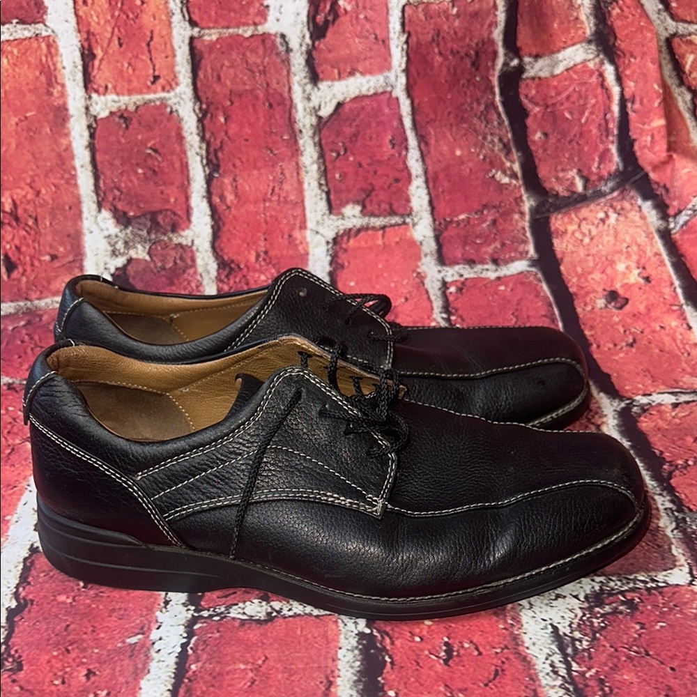 Johnston & Murphy Black Leather Men's Shoes 11M